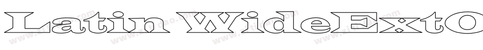 Latin WideExtObl Normal字体转换